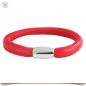 Preview: Armband für Beads Rot 18cm aus Echt-Leder
