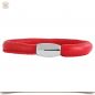 Preview: Armband für Beads Rot 18cm aus Echt-Leder