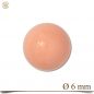 Preview: Aufsatz aus Edelstahl "Strawberry Ice" Kugel 6 mm für Wechselring