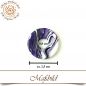 Preview: Scheibe Lila Rund Marmoriert 2,5 cm