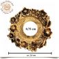 Preview: Wechselschmuck-Scheibe Blumenkranz in Gold 2,4 cm