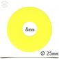 Preview: Neon Gelbe Wechselringscheibe 25 mm Rund