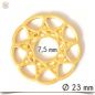 Preview: Wechselringscheibe Filigran Gold Ornament 23 mm
