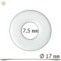 Preview: Wechselringscheibe Weiß Rund Klein 1,7 cm