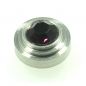 Preview: Aufsatz aus Edelstahl mit Zirkonia Dunkel Violett 1,3 cm
