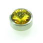 Preview: Aufsatz Zirkonia Hellbraun spitz 1,3 cm