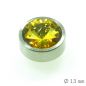 Preview: Aufsatz Zirkonia Hellbraun spitz 1,3 cm