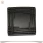 Preview: Wechselschmuck Aufsatz Eckig Schwarz mit Muster 13 mm