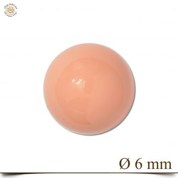 Aufsatz aus Edelstahl "Strawberry Ice" Kugel 6 mm für Wechselring