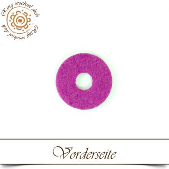 Filz-Scheibe rund Beere 2,4 cm