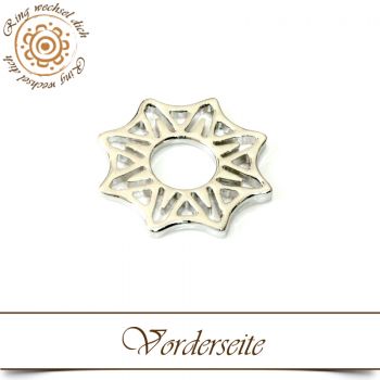 Silberne Sternförmige Wechselringscheibe 2,2cm