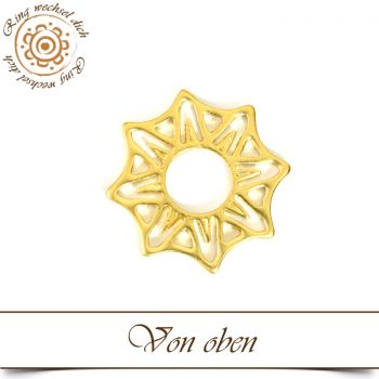 Goldene Sternförmige Wechselringscheibe 2,2cm