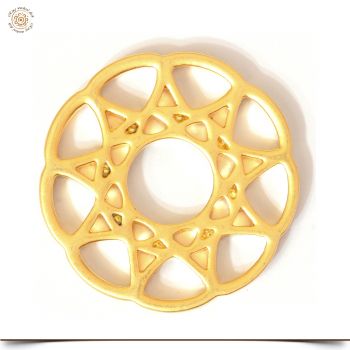 Wechselringscheibe Filigran Gold Ornament 23 mm