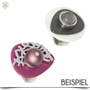 8x Asymmetrische Scheibe als SET für Wechselschmuck