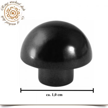 Wechselring-Aufsatz Schwarze Halb Kugel