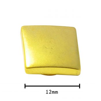 Aufsatz  eckig klein gold 12 mm