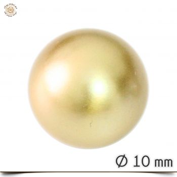 Edelstahlaufsatz goldene Kugel