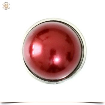 Aufsatz Cabochon Renaissance Perle Rot 2,0 cm