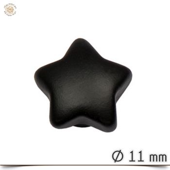 Wechselring Aufsatz Stern klein schwarz 1,1 cm