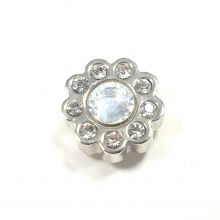Aufsatz  Blume mit Strass 1,5 cm