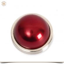 Aufsatz Cabochon Renaissance Perle Rot 2,0 cm